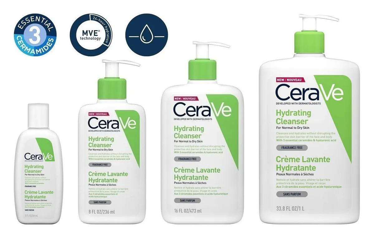 Cerave Hydrating Cleanser PANCHITA all sizes